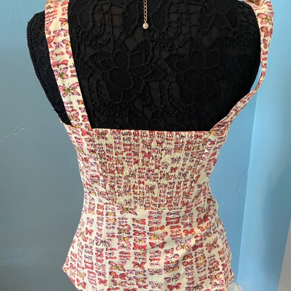 Anthropologie size 8 Butterflies top NWOT - Picture 3 of 5